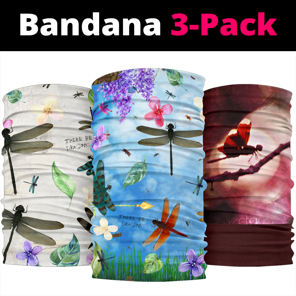 Dragonfly Face Covers and Headbands