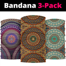 Load image into Gallery viewer, Mandala 2 Design by This is iT Original Bandana 3-Pack
