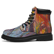 Load image into Gallery viewer, Drizzled All Season Boots from Expressionistic Fine Art Painting
