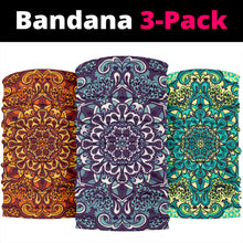 Load image into Gallery viewer, Mandala 3 Design by This is iT Original Bandana 3-Pack
