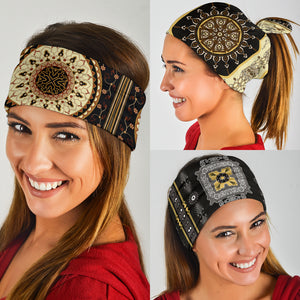 Luxury Oriental Mandala 5 Design on Bandana 3-Pack