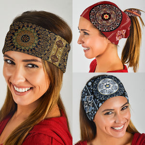 Luxury Oriental Mandala 6 Design on Bandana 3-Pack