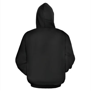 Flower Print Zip-Up Hoodie