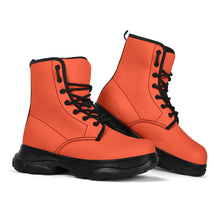 Load image into Gallery viewer, Bright Red Chunky Boots
