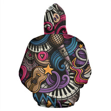 Load image into Gallery viewer, Music Zip-Up Hoodie
