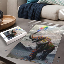 Load image into Gallery viewer, Rainbow Elephant Jigsaw Puzzle
