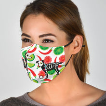 Load image into Gallery viewer, Day of the Dead Dogs Face Masks - Pattern or Black

