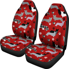 Load image into Gallery viewer, Dogs Red Car Seat Covers
