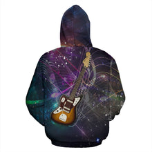 Load image into Gallery viewer, Stunning Guitar Lovers Zip Hoodie
