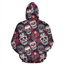 Load image into Gallery viewer, Skull Lovers All Over Hoodie
