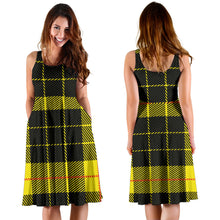 Load image into Gallery viewer, Yellow Tartan Passion Women's Dress
