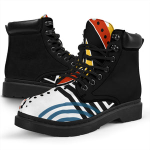 Retro Abstract Art All Season Boots