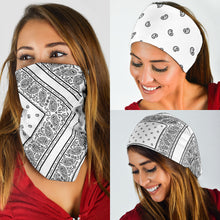 Load image into Gallery viewer, White Bandana Headbands 3 Pack
