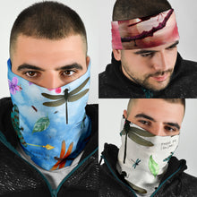 Load image into Gallery viewer, Dragonfly Face Covers and Headbands
