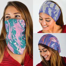 Load image into Gallery viewer, Marble Swirls Set 2 - Bandana 3 Pack
