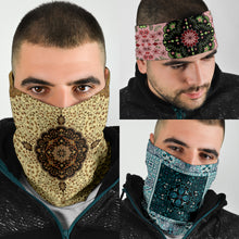 Load image into Gallery viewer, Luxury Oriental Mandala 4 Design on Bandana 3-Pack
