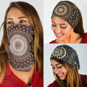 Oriental Design on Bandana 3-Pack