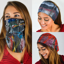 Load image into Gallery viewer, Street Art Grunge Headbands and Face Covers 3 Pack
