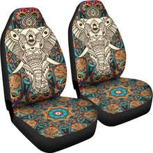 Load image into Gallery viewer, Boho Mandala Elephant Car Seat Cover
