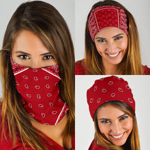 Load image into Gallery viewer, Classic Red Bandana Headband 3 Pack
