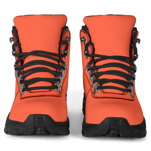 Bright Red Alpine Boots