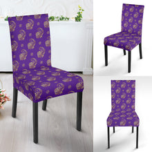Load image into Gallery viewer, Lucky Purple Elephant Dining Chair Slip Cover
