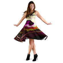Load image into Gallery viewer, Bird Models: Peacock Feathers 04-01 Midi Dress
