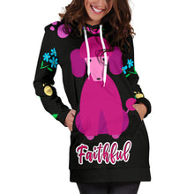 Load image into Gallery viewer, Faithful Poodle Dog Hoodie Dress Cute Poodle Dogs
