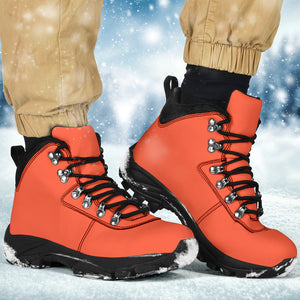 Bright Red Alpine Boots