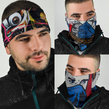 Load image into Gallery viewer, Street Art Style Headbands and Face Covers 3 Pack
