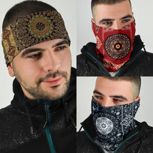 Load image into Gallery viewer, Luxury Oriental Mandala 6 Design on Bandana 3-Pack
