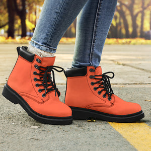 Bright Red All-Season Boots