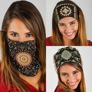 Luxury Oriental Mandala 2 Design on Bandana 3-Pack