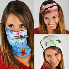Load image into Gallery viewer, Dragonfly Face Covers and Headbands
