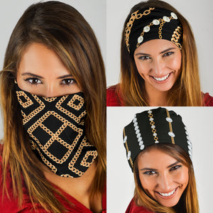 Luxury Golden Chains Bandana 3-Pack