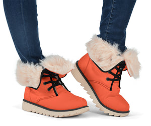 Bright Red Polar Boots