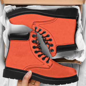 Bright Red All-Season Boots